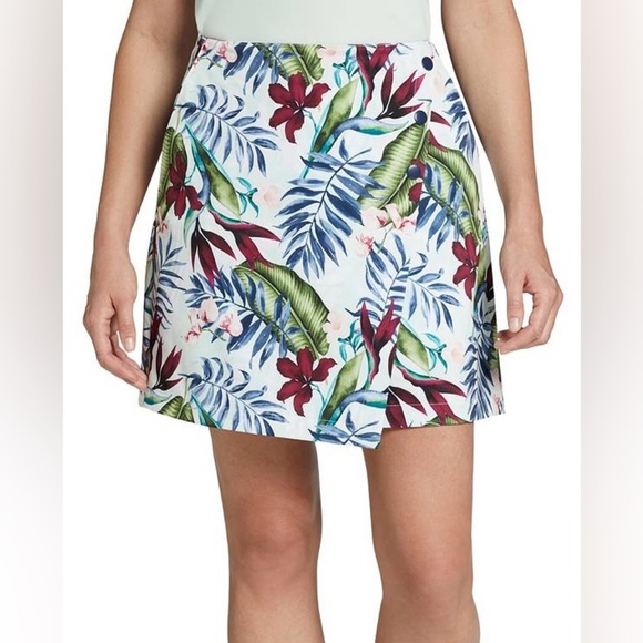 Lady Hagen Women's 16” Palm Overlap Golf Skort - Picture 2 of 12